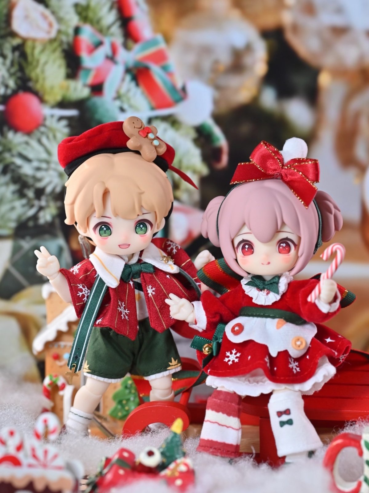 Nagi Christmas Wishing Party Series 1/12 BJD Figures Puffs & Cookies